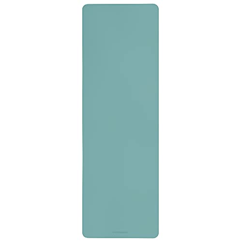 Retrospec Laguna 5mm Yoga Mat - Fitness Mat for Women, Men & Children, Slip-Resistant and Moisture Absorbing Exercise Mat for Home, Pilates, Yoga and Floor Workouts - color: Blue Ridge