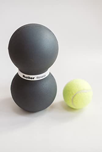 Roller Fitness Infinity Roller, Peanut Foam Roller, Large 8-Inch Double Massage Ball Exercise Roller (Gray - Soft) - style: Gray - Soft