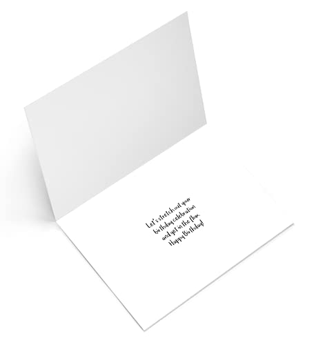 Yoga Birthday Card for Women | Funny Yoga Pose Card | Namaste and Celebrate with a Yogi Birthday Card - style: Yogi