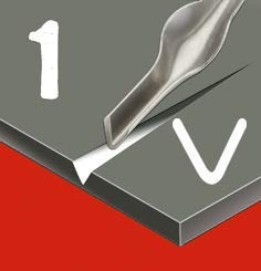 ESSDEE 0.5mm Linoleum Cutter Tool - No. 1 Size Lino Blades - High Carbon Steel - Pack of 5 - Made in UK - size: No 1