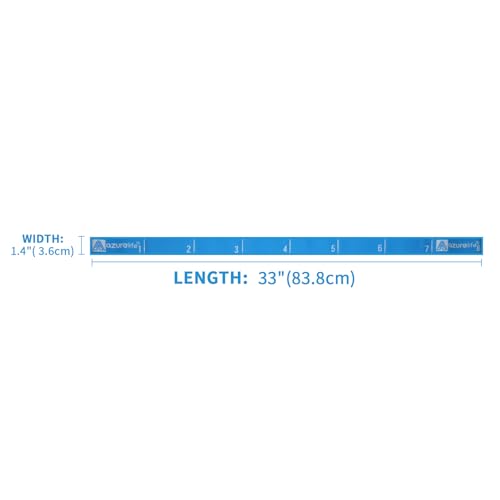 A AZURELIFE Elastic Yoga Stretching Strap, Multi-Loop Stretch Strap for Physical Therapy, Pilates, Yoga, Dance & Gymnastics Exercise and Flexible Pilates Stretch Band - color: Elastic-Blue