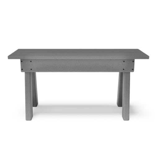 BY THE YARD 34" Picnic Table Bench (Gray) - color: Grey