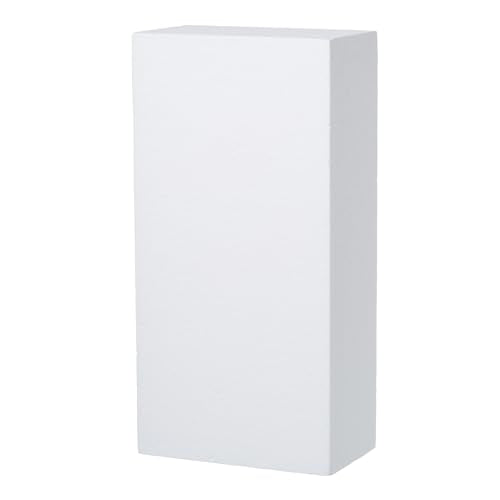 Crafare Large Craft Foam Block 14x7x4inch Polystyrene Foam Brick for Crafts | Polystyrene Foam Brick for arts, school, sculptures, floral, modeling. - size: 14x7x4inch 1pcs