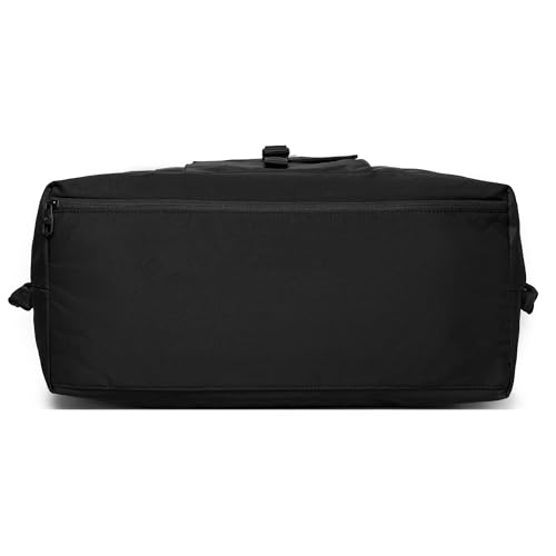 SUNNY BIRD Duffel with Utility Pouch, 40L Weekender Overnight Bag with Shoe Compartment for Travel and Sports (Black) - color: Black