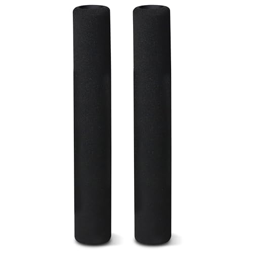 WF Athletic Supply Foam Foot Pads, Foam Roller for Gym Exercise Machines Equipment Replacements, Roller Pad for Leg Extension, PEC Deck Pads for Weight Bench, Sold by Pair (10” x 1” OD x 7mm ID) - color: 10” X 1” Od X 7mm Id