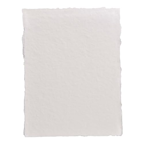 Leather Village Watercolor Paper 6''x4'', 400 GSM Cotton, 25 Sheets White | Handmade Cold Press Rough Textured Cotton Paper, Ideal for Drawing, Sketching, Calligraphy, Mixed Media & Watercolor - size: 6 inches X 4 inches