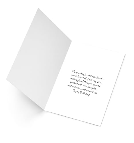 Football Birthday Card – Red Happy Birthday Card for Football Athletes and Fans - style: Football