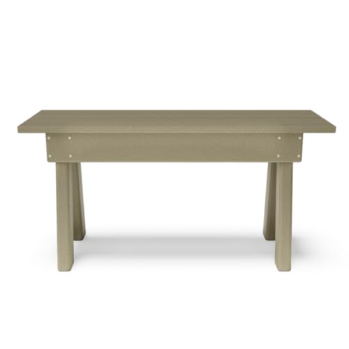 BY THE YARD 34" Picnic Table Bench (Weathered Wood) - color: Weathered Wood