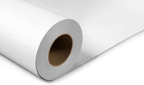 Denny Mfg Seamless Paper Backdrop for Photoshoot, True White 107 in x 36 ft | Backdrop Roll, Matte Finish for Portraits, Product Photos and Video Shoots, Includes Free Roll Gaffer Tape (2 in x 13 ft) - color: True White, size: 107 in x 36 ft