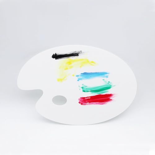 4Pcs Acrylic Paint Palette,Paint Pallet,Art Palette,for DIY Art or Oil Watercolor Painting Palette - style: White