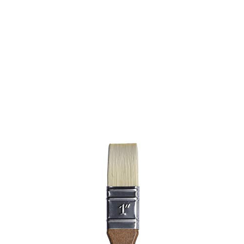 Winsor & Newton Artists' Oil Synthetic Brush, Glaze 1" | Synthetic Flagged Bristles, Excellent Color Carrying Capacity, Handmade in England, For Oil Paint - style: Glaze 1"