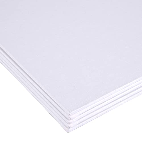 Artist's Loft 16" x 20" White Canvas Panel Value Pack Necessities - Archival Quality and Acid Free Cotton Canvas for Acrylic and Oil Paints - 1 Pack
