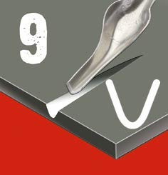 ESSDEE 3.5mm Linoleum Cutter Tool - No. 9 Size Lino Blades - High Carbon Steel - Pack of 5 - Made in UK - size: No 9