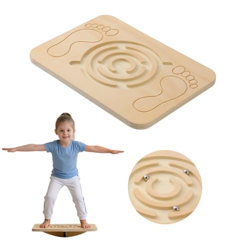 Juoe 360° Maze Balance Board Wobble Board,Sensory Balance Toys