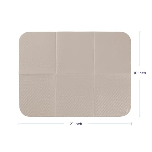 Ubbi On-the-Go Diaper Changing Baby Mat, Taupe - size: 16 x 21 Inch, style: Taupe Changing Mat