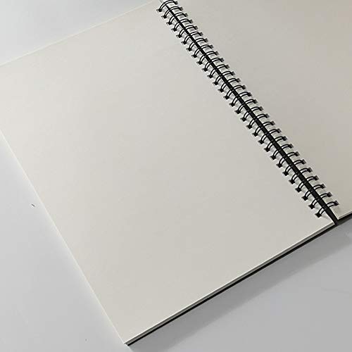 YUREE B5 Spiral Notebook/Spiral Journal Unruled, 100gsm Thick Blank Paper & Hard Kraft Cover, 65 Sheets (130 Pages), 3-Pack, 10.5" x 7.2", Brown/Blue/Gray - color: Brown/Blue/Gray