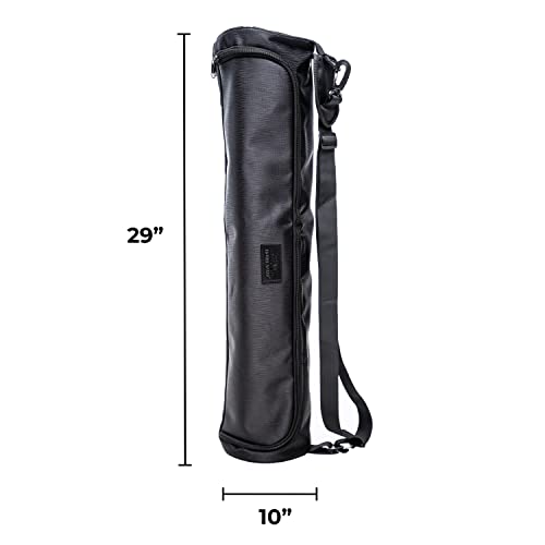 Mount Adams Yoga Mat Bag, Fits up to 74"x26"x6mm Mats, 6 Pack | Sling Bag with Interior Pocket and Adjustable Carry Strap, Stain Resistant Mat Carrier for Pilates, Yoga, and Workout