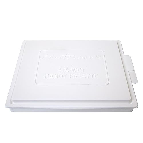 Masterson Sta-Wet Handy Palette Airtight Paint Palette Keeps Paint Fresh for Days, 8.5 by 7 Inches, Made in USA