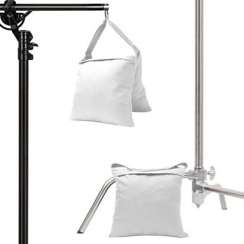 4-Pack White Sandbag Weight Bag for Light Stand Photography Video Equipment - color: White