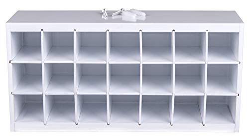 ArtBin 6828AG Paint Storage Tray, Art & Craft Supply Storage, Super Satchel System Accessory, Wall Mountable 21 Compartment Paint Organizer, White | (Pack of 6) - size: Pack of 6
