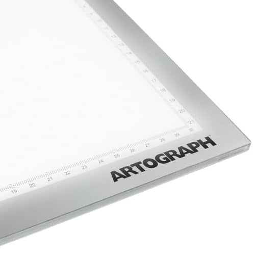 Artograph Featherweight LightPad 9" x 12" Dimmable Thin LED Lightbox Drawing Board for Tracing, Crafting, Tattoo Design, and Drafting