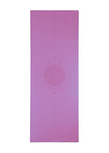 Grippiest Mat - Wet or Dry - Body Alignment. Plants A Tree. Natural Rubber Bottom.Extra Long and Wide for Comfort. Suitable Also for Hot Yoga. (72" x 24" x 4.5mm) Home Workout Mat. Non-slip. - color: Purple