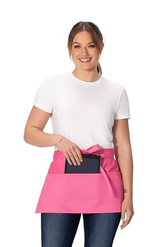 Chef Works Unisex Waitress Apron - color: Hot Pink
