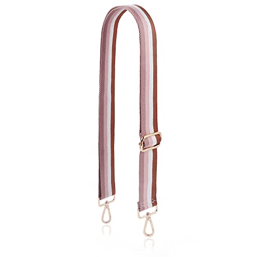 S-Jacorry Purse Strap Replacement Crossbody Wide Shoulder Strap Adjustable Canvas Straps Handbag Strap Replacement Belts - color: Gold Buckel-153