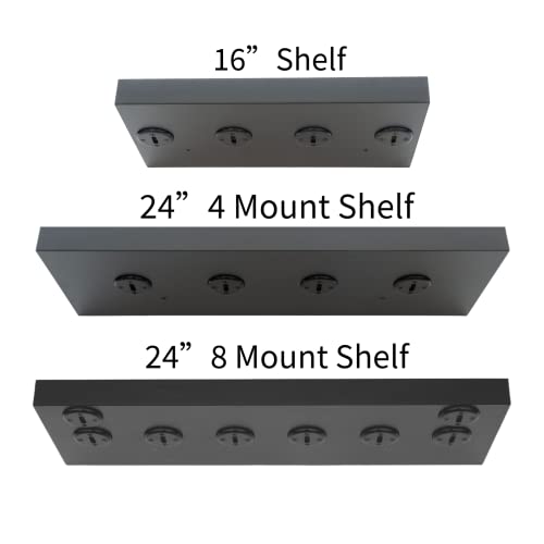 Tonal Accessory Shelf (Black, 16" Shelf Premium - 4 Mounts) - size: 16" Shelf Premium - 4 Mounts