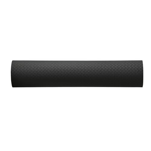 Amazon Basics 1/4 Inch Thick TPE Exercise Yoga Mat with Carrying Strap - color: Black