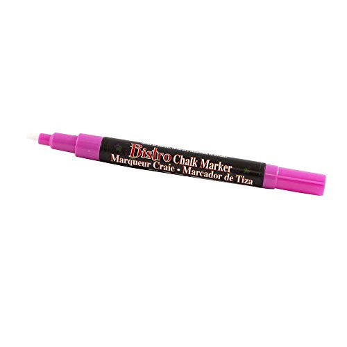 JAM PAPER Dustless Erasable Chalk Markers - Fine Point Liquid Chalk Marker - Hot Pink - 2/Pack - color: Hot Pink