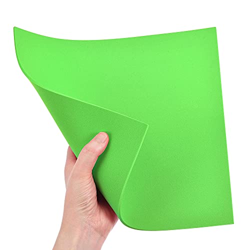 uxcell Green EVA Foam Sheets 10 x 10 Inch 3mm Thickness for Crafts DIY Projects, 4 Pcs - color: Green