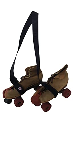 Yoga Mat Carrier Strap, Roller Skate Leash, Ski Boots Or Snowboard Shoulder Sling Made In USA. - color: Black