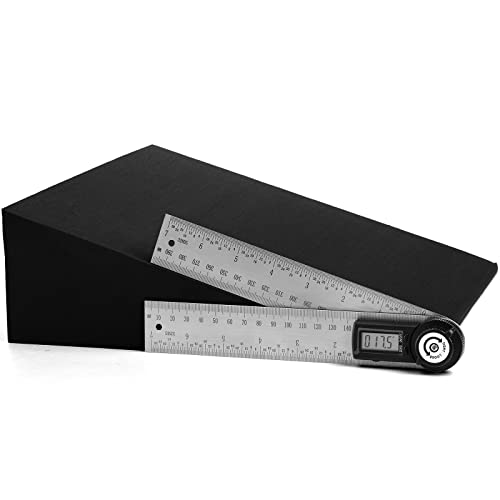 DEAYOU 2 Pack Yoga Foam Wedge, 13" EVA Foam Calf Stretch Slant Board for Lower Leg Strength Improve, Squat Wedge Incline Block for Workout, Exercise, Knee Pad, Back Support, Footrest Cushion (Black)