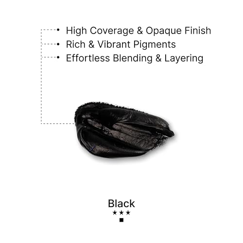 Gouache Black Refills (50ml/1.7oz)|Intense Pigments, Easy Color Refill (2 pcs.)