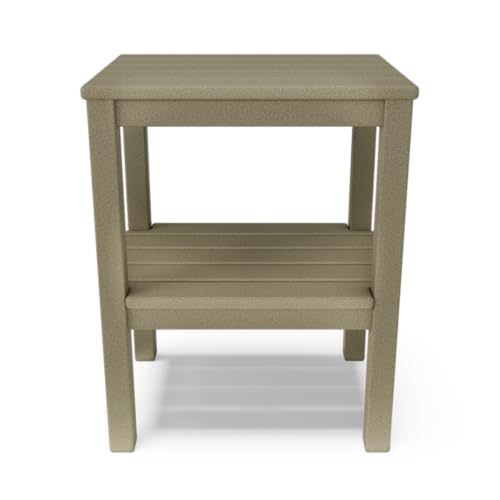 BY THE YARD Accent Table (Weathered Wood) - color: Weathered Wood