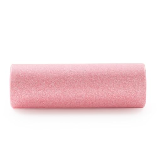 Sunny Health & Fitness 18" Pink High-Density Yoga Foam Roller | Muscle Relief, Physical Therapy, Post-Workout Recovery, Improved Flexibility, Home, Gym, Rehab Use, Full-Body Use - color: Pink, size: 18-Inch
