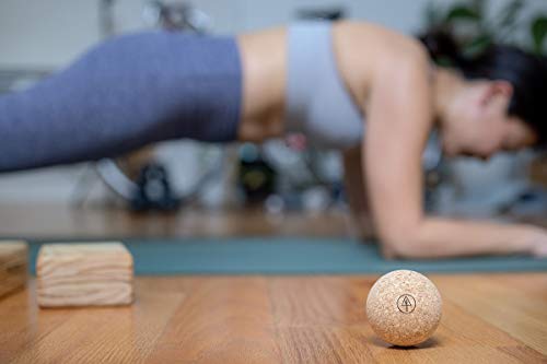 Travel Cork Massage Ball | Lightweight, Sustainable Alternative to Lacrosse Ball for Muscle Pain Relief (2.5 Inch (Pack of 1), Sanded Cork) - size: 2.5 Inch (Pack of 1)