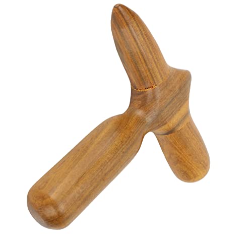YUYTE Wooden Foot Massage Stick Ergonomic Reflexology Tool | wood acupressure roller, handheld design for tired feet relief, deep tissue muscle relaxation for hands