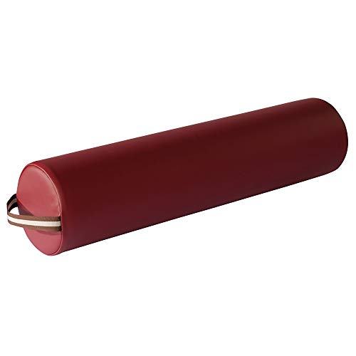 6" Full Round Bolster - Burgundy - color: Red, size: Full Round 6''