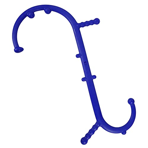 Shrdaepe Massage Trigger Point Cane, Body Deep Tissue, Handheld Back, Neck, Shoulder, Leg and Feet Massager Rod, Muscle Release Tool Self Massage Hook Cane Gifts for Women & Men, Blue - color: Blue