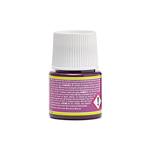 Pebeo Vitrea 160, Glossy Glass Paint, 45 ml Bottle - Bengal Pink - color: Bengal Pink