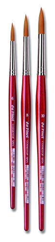 da Vinci Brushes 5509A2 5580 Spin Large Round (Sizes 6,8,10) Artist Brush Set, Black 3 - style: Spin Large Round Set
