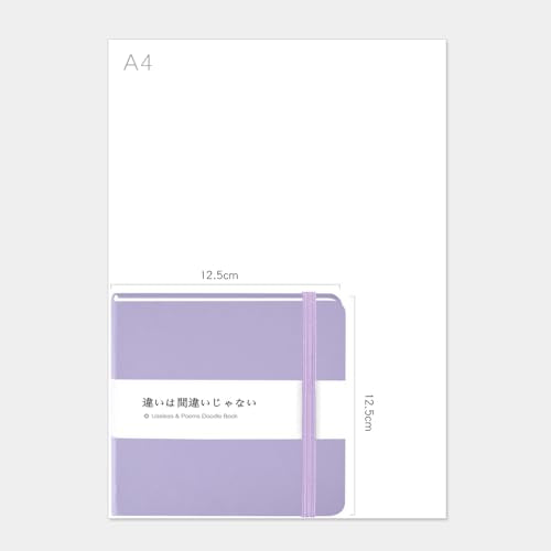 5x5" Sketchbook,Pocket Hardcover Notebooks,Sketch Books for Drawing Writing | 80gsm Blank Pages,96Sheet/192Pages,PU Leather Cover,Portable Small Size for Sketching,Diary Memo Planner.Taro purple - color: A-PU-Taro purple