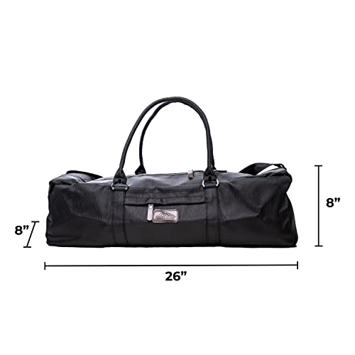 Mount Adams Yoga Mat Bag, 26"x8"x8", Fits Mats up to 74"x26"x6mm - color: Black Ripple