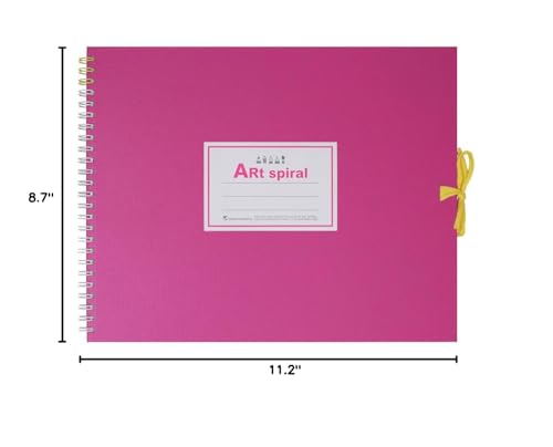Maruman S313-08 Sketchbook Art Spiral F3 Thick Drawing Paper, 24 Sheets, Pink - color: Pink, size: F3 (8.74" x 11.26")