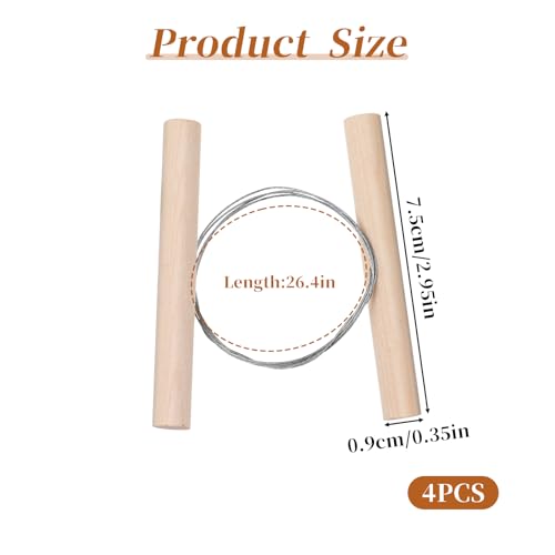 4PCS Wire Clay Cutter Cheese Plasticine Dough Cutting Trimming Sculpting Carving Pottery Tools