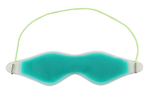 ObboMed ME-1010A Soothing Silk Eye Sleep Mask with Cooling Gel Pack, Cold Therapy Relief Wrap, for Insomnia, Tired Puffy Eyes, Headache, Wrinkles, Dark Circles and Relaxation – Leopard Print - color: Me-1010a: Leopard Print