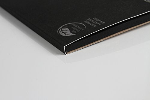 Canson Artist Series Mi-Teintes Pastel Paper, Black, Foldover Pad, 9x12 inches, 24 Sheets (98lb/160g) - Artist Paper for Adults and Students (Pack of 6) - size: 9"X12" (Pack of 6), style: Black