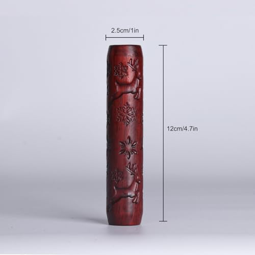 HORSDO Pottery Tools Wood Big Hand Rollers for Clay- Perfect for Pottery and Ceramics,Ideal for Beginners to Create Clear and Detailed Patterns (Deer) - color: deer